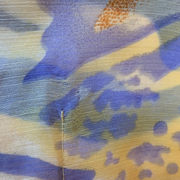 Kaktus Beaded Sheer Poncho Blouse Size Medium - Picture 13 of 16